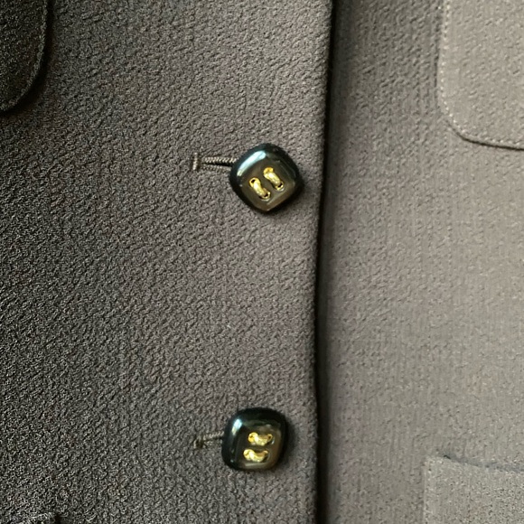 Vintage  EUC LUCA LUCA Chocolate Brown Blazer Size 40 Small - Picture 4 of 6